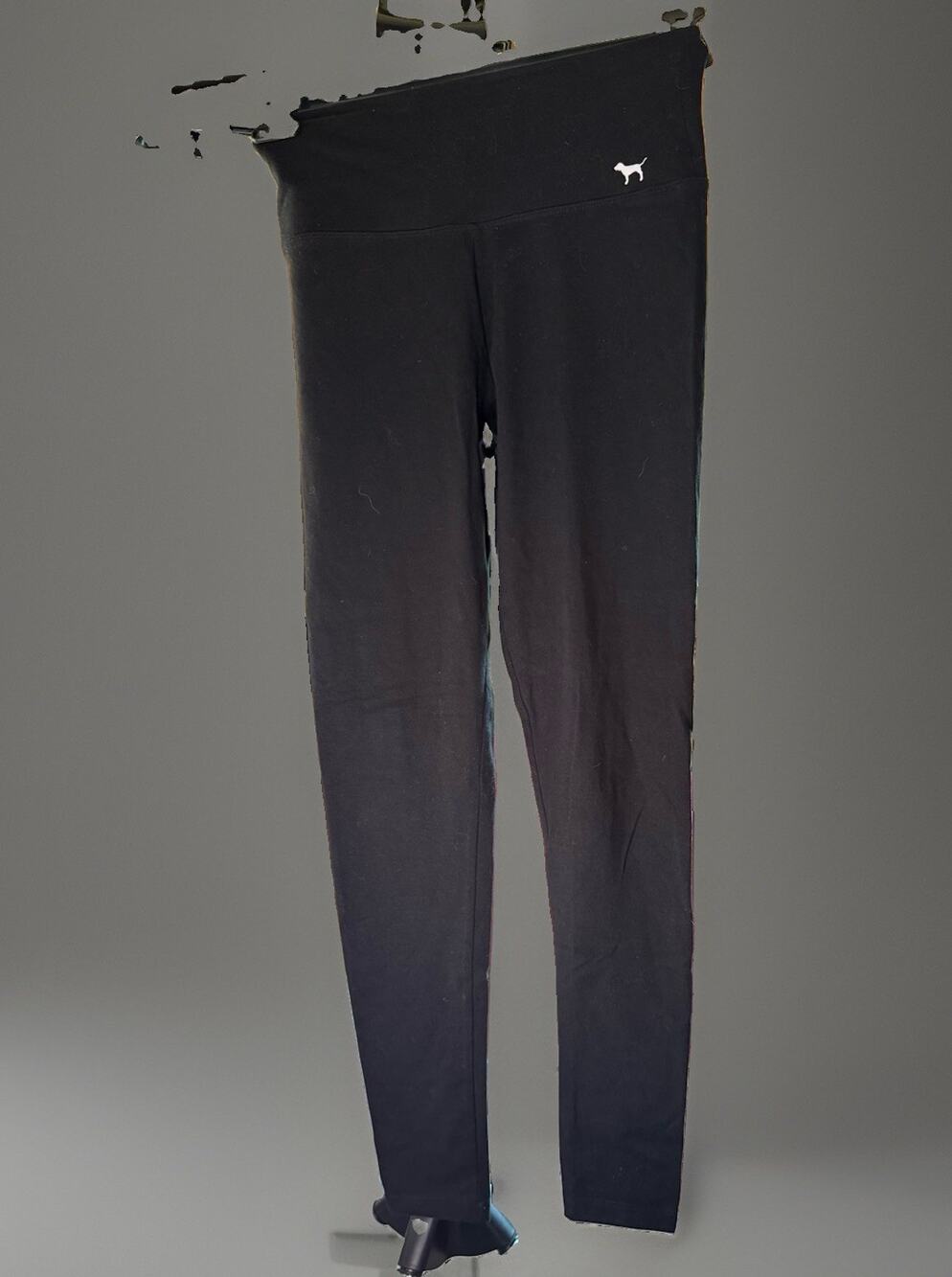 PINK Victoria’s Secret Yoga Leggings Women’s Black Ankle Stretch Logo S